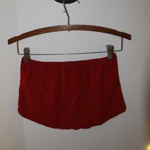 Red flow tube top from brandy